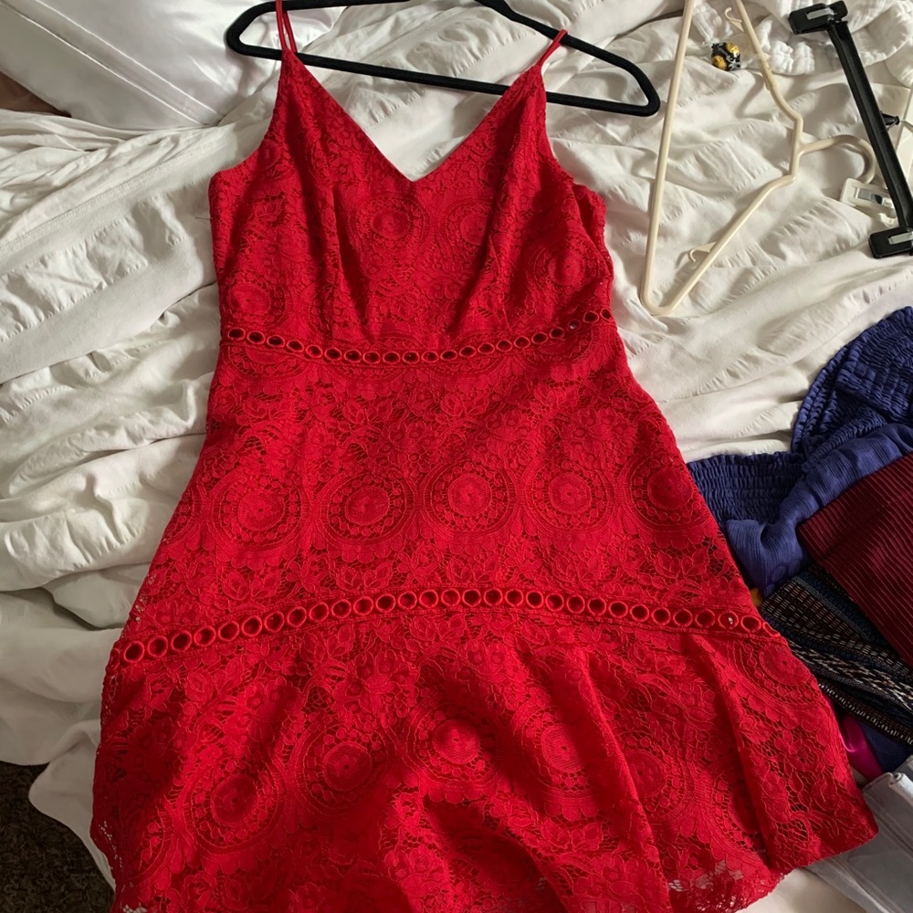 Lovely flattering red dress